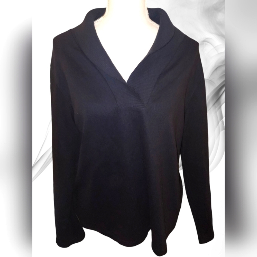 Rafaella High Collar Long Sleeve Sweater